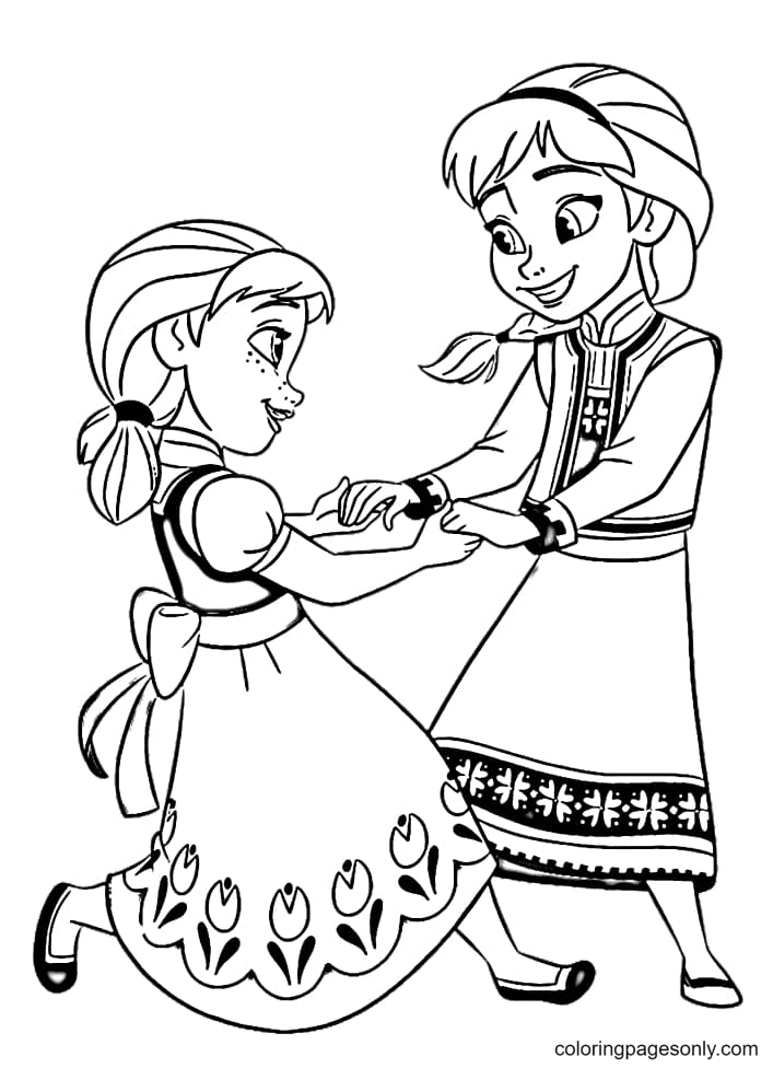 Frozen Elsa Anna Baby Coloring Pages Frozen Elsa Anna Baby Coloring Pages