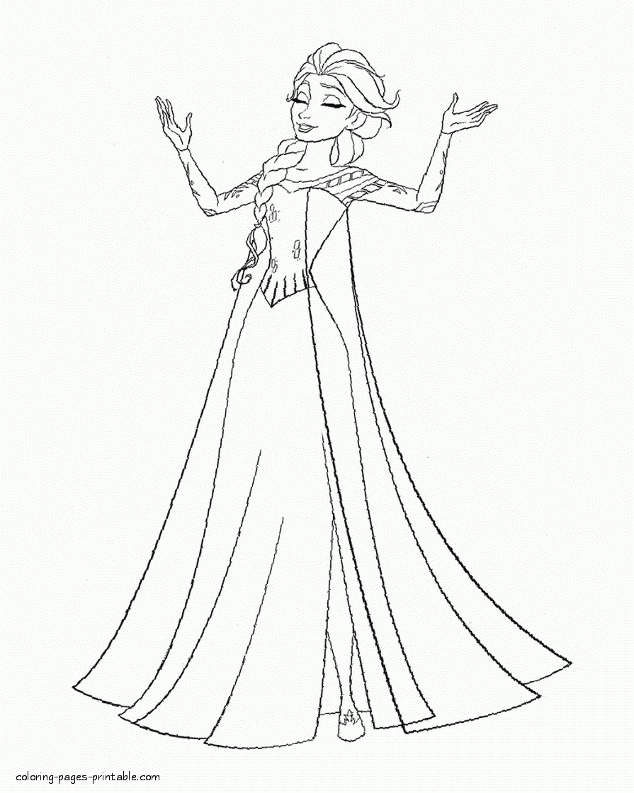 Frozen Elsa Coloring Pages COLORING PAGES PRINTABLE COM Frozen Elsa Coloring Pages COLORING PAGES PRINTABLE COM
