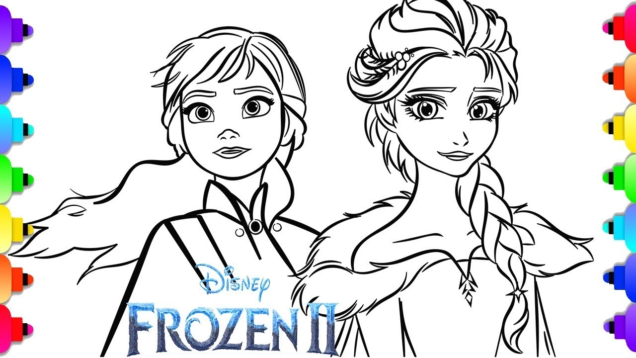 Frozen Ii Coloring Page Learn To Draw Elsa And Anna From Disney S Frozen Ii Coloring Page Learn To Draw Elsa And Anna From Disney S