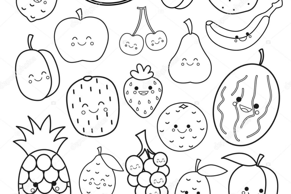 Fruit Coloring Page Fruit Coloring Pages Cute Colorin Vrogue co