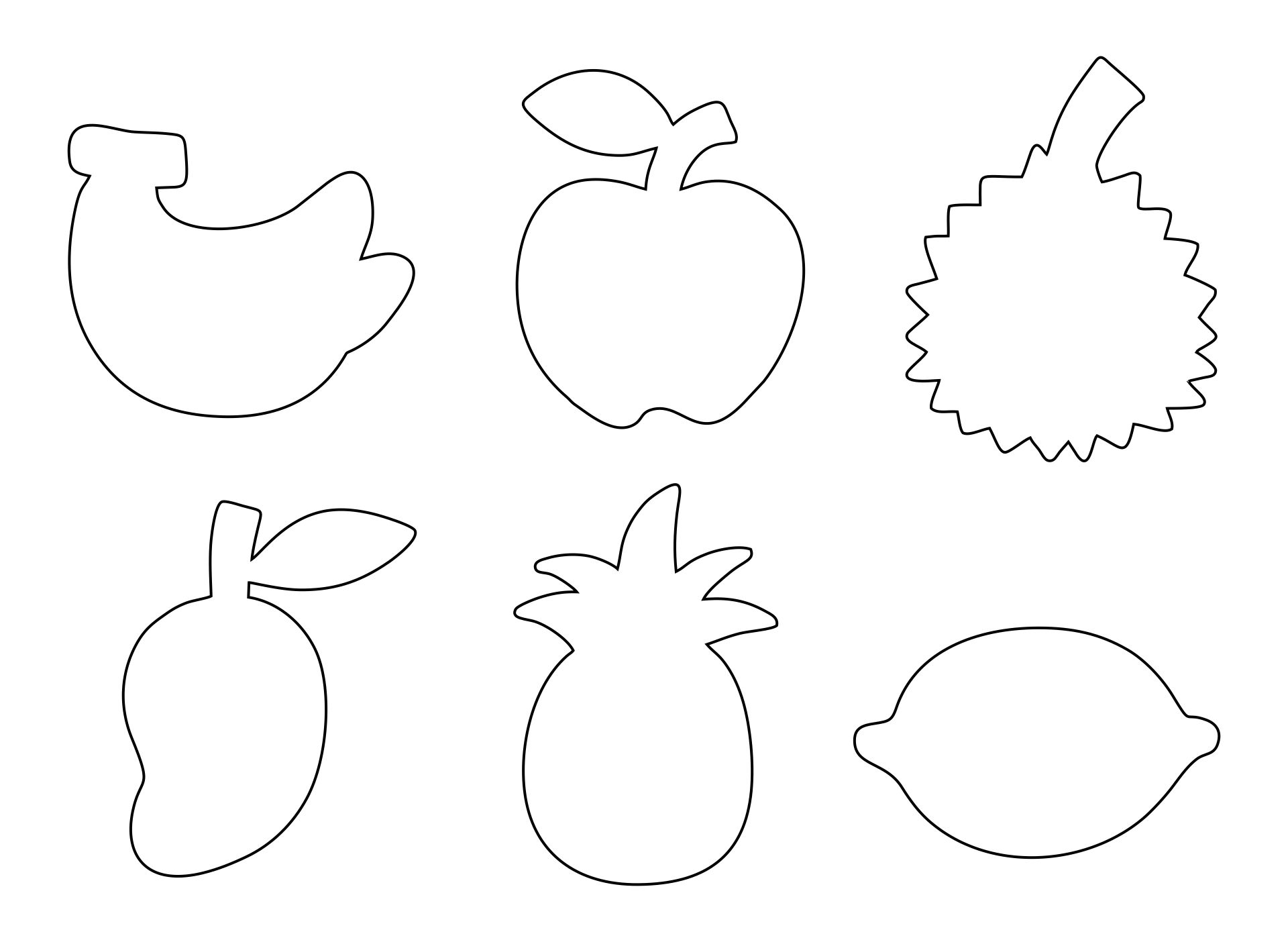 Fruit Cutouts 10 Free PDF Printables Printablee