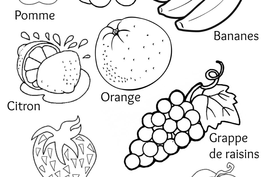 Fruits Drawing For Colouring At PaintingValley Explore Collection