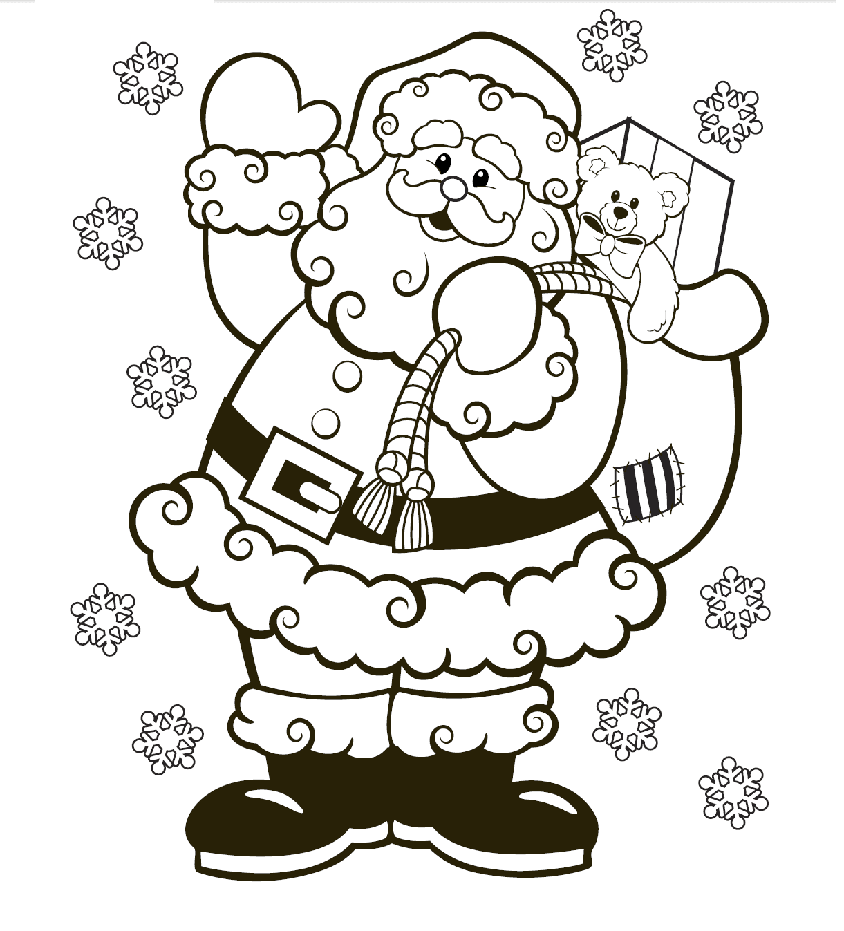 Full Page Free Printable Christmas Coloring Pages For Adults Free 