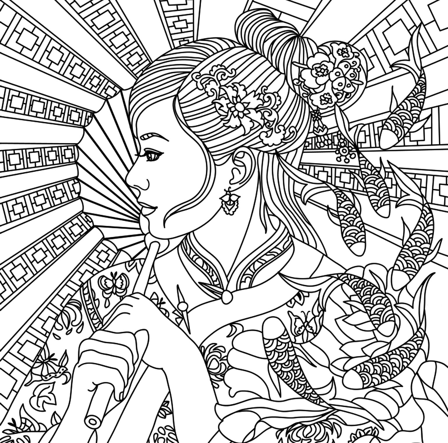 Full Size Coloring Pages For Adults At GetDrawings Free Download