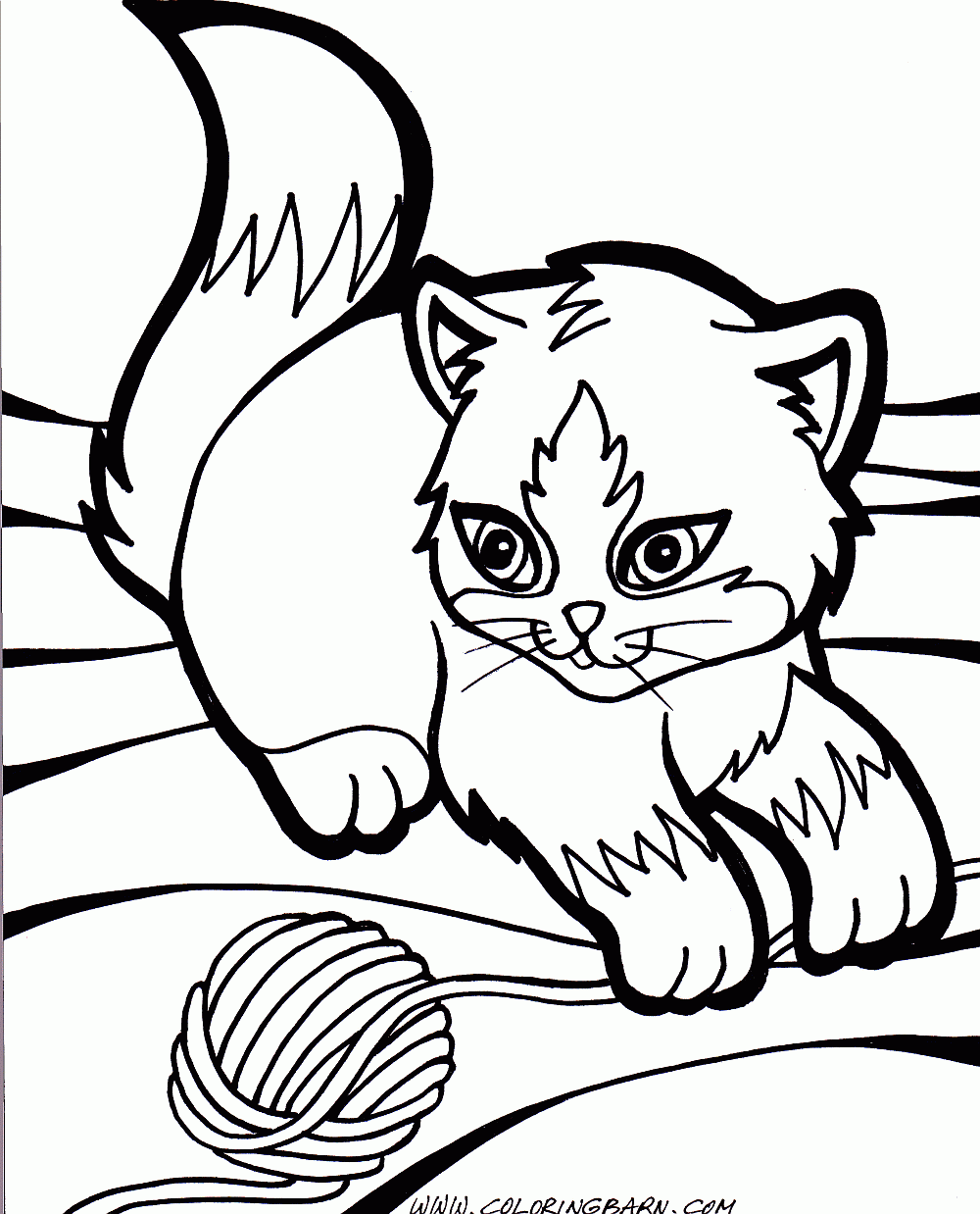 free online coloring pages cat