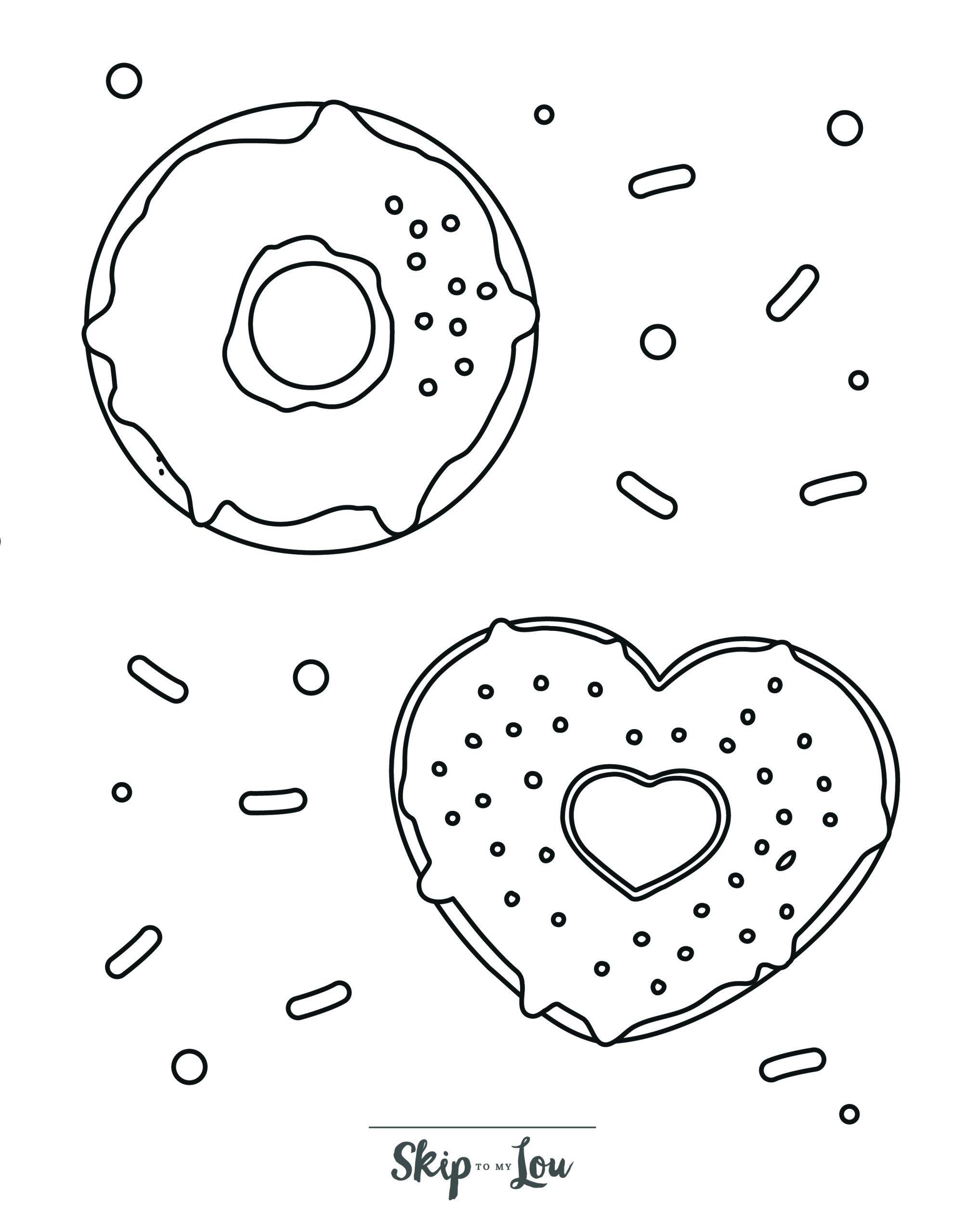 Fun Donut Coloring Pages With Free Printable Book Skip To My Lou Fun Donut Coloring Pages With Free Printable Book Skip To My Lou