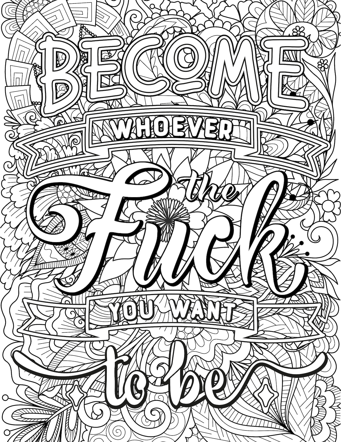 Funny Adult Coloring Page Etsy Funny Adult Coloring Page Etsy