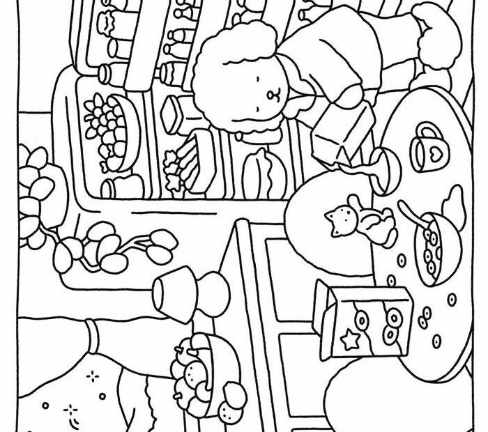 Fuzzy Hygge Coloring Pages Free Printable PDF
