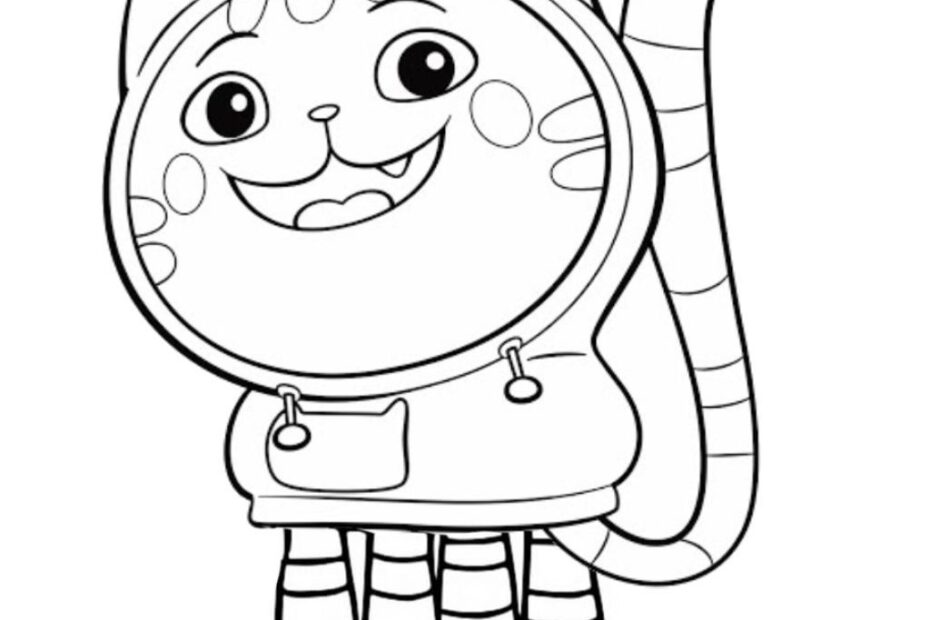 Gabby 39 s Dollhouse Coloring Pages Free Printable PDF