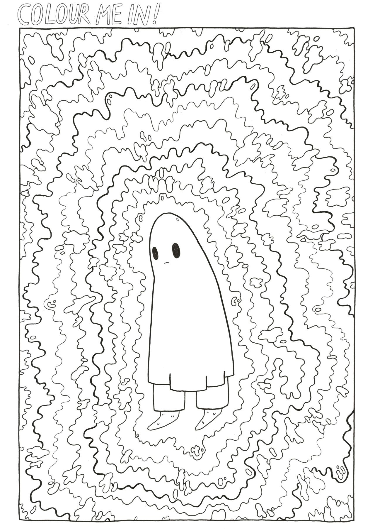 Ghost Colouring Pages Ghost Colouring Pages