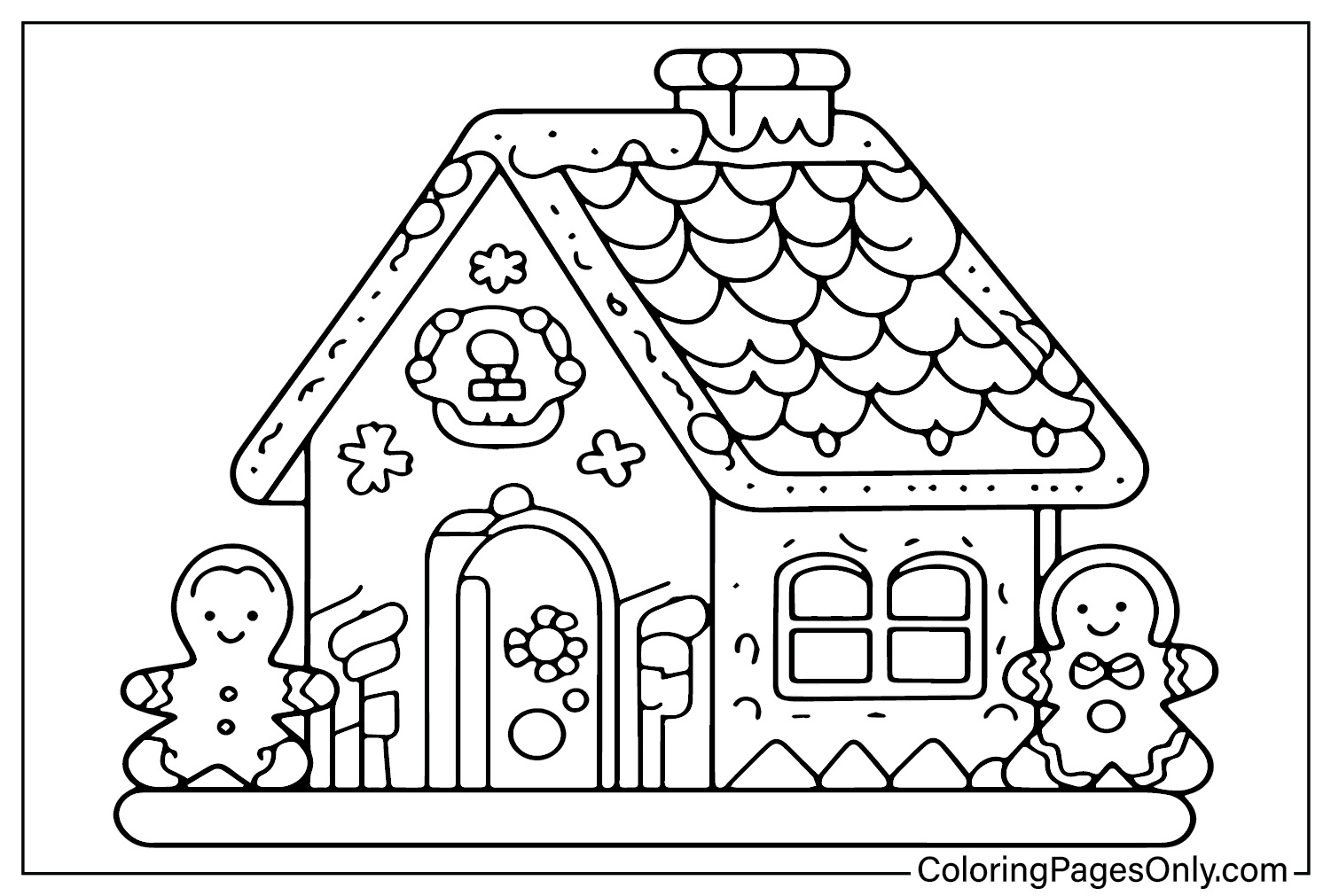 gingerbread house coloring page adult gingerbread house coloring page adult