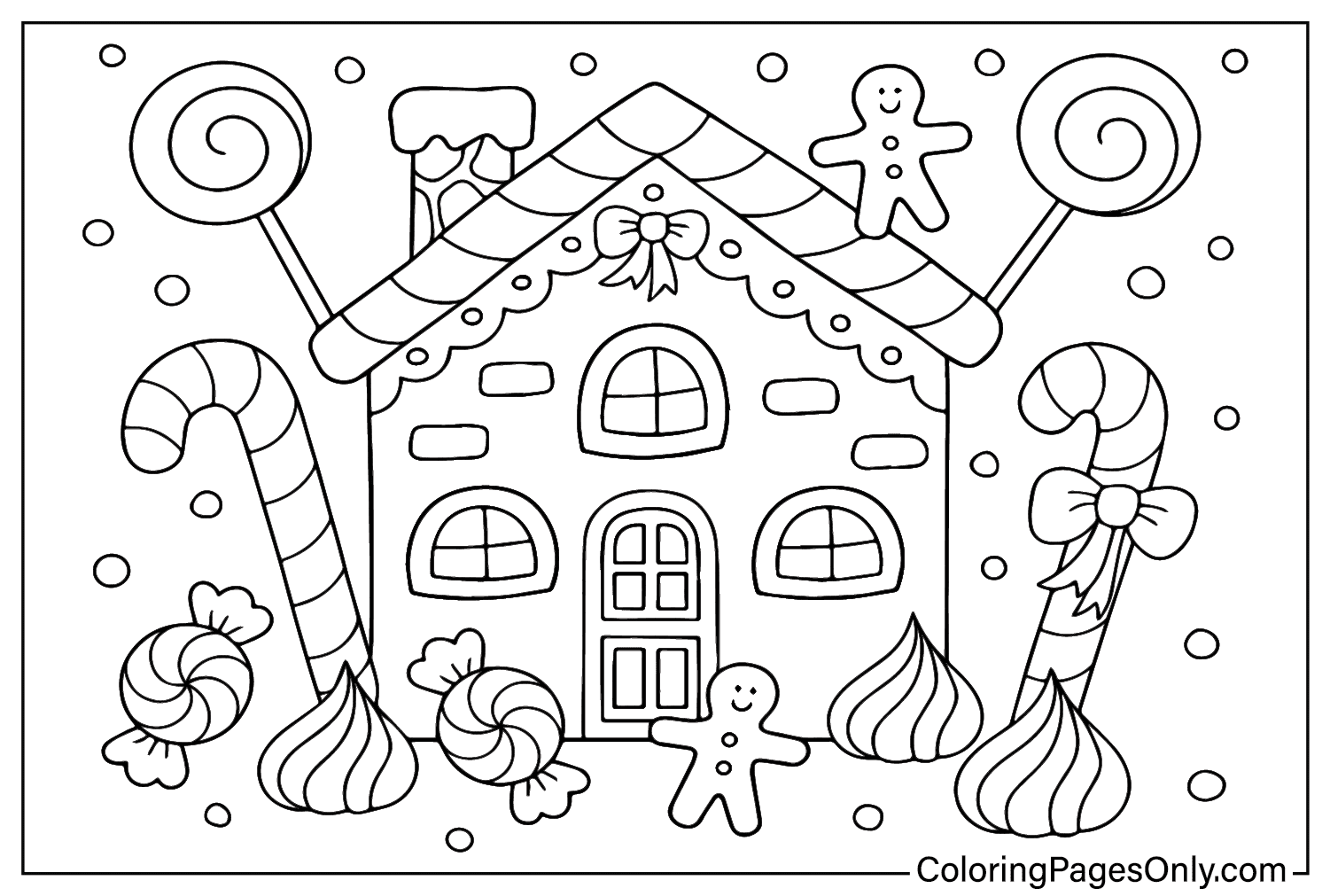 Gingerbread House Coloring Sheet Free Printable Coloring Pages Gingerbread House Coloring Sheet Free Printable Coloring Pages