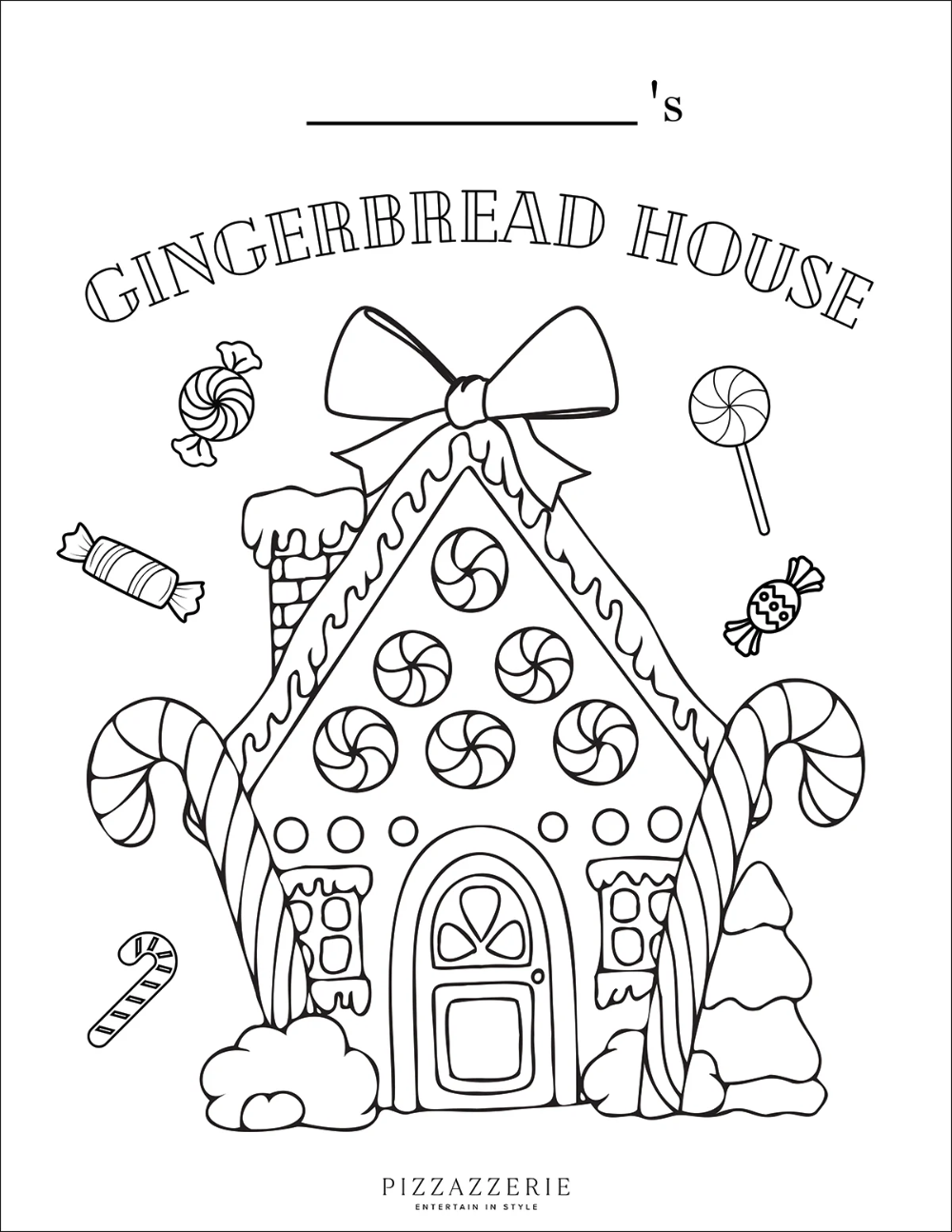 free printable gingerbread house pictures