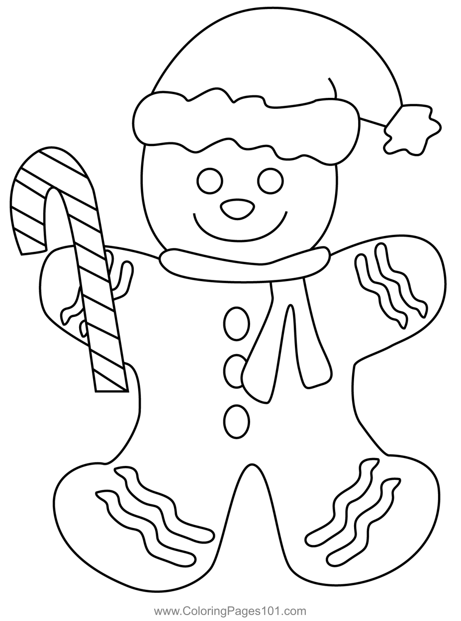 Gingerbread Man Coloring Pages Free Printable Coloring Pages Images 