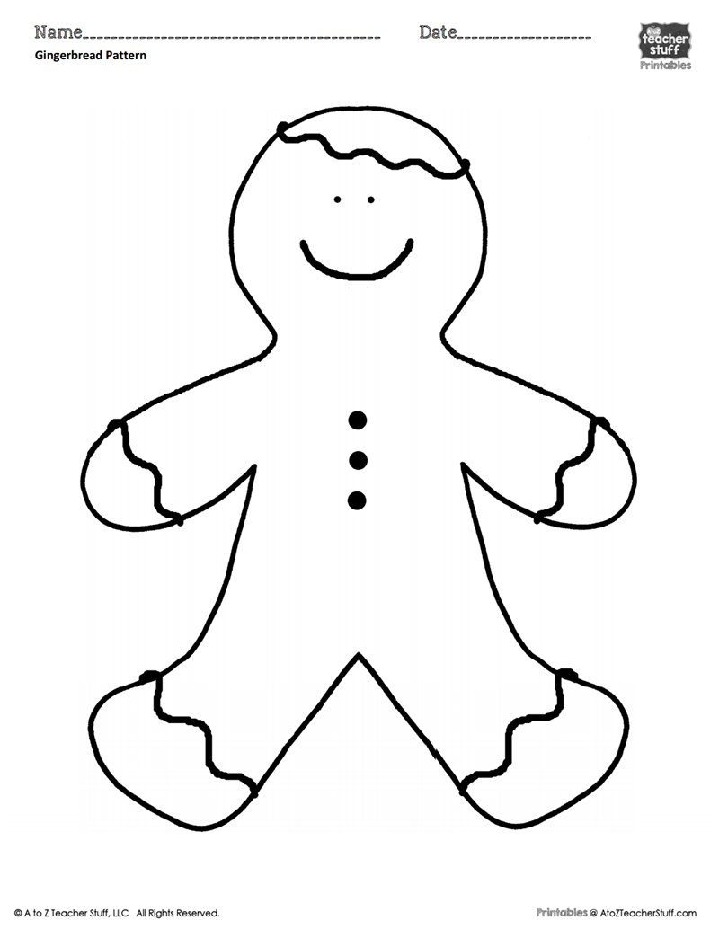 Gingerbread Man Coloring Sheet Or Pattern A To Z Teacher Stuff Gingerbread Man Coloring Sheet Or Pattern A To Z Teacher Stuff