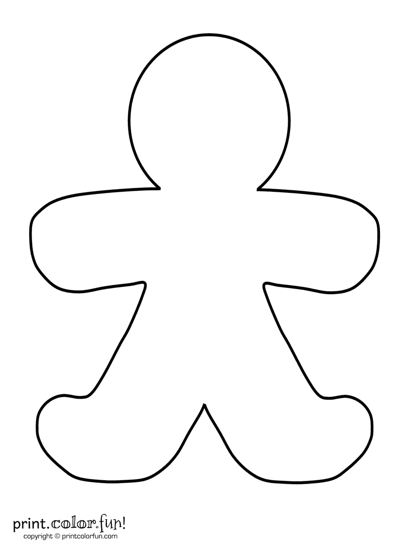 free printable gingerbread man
