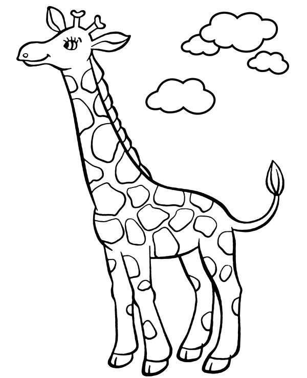 picture of giraffe to color picture of giraffe to color