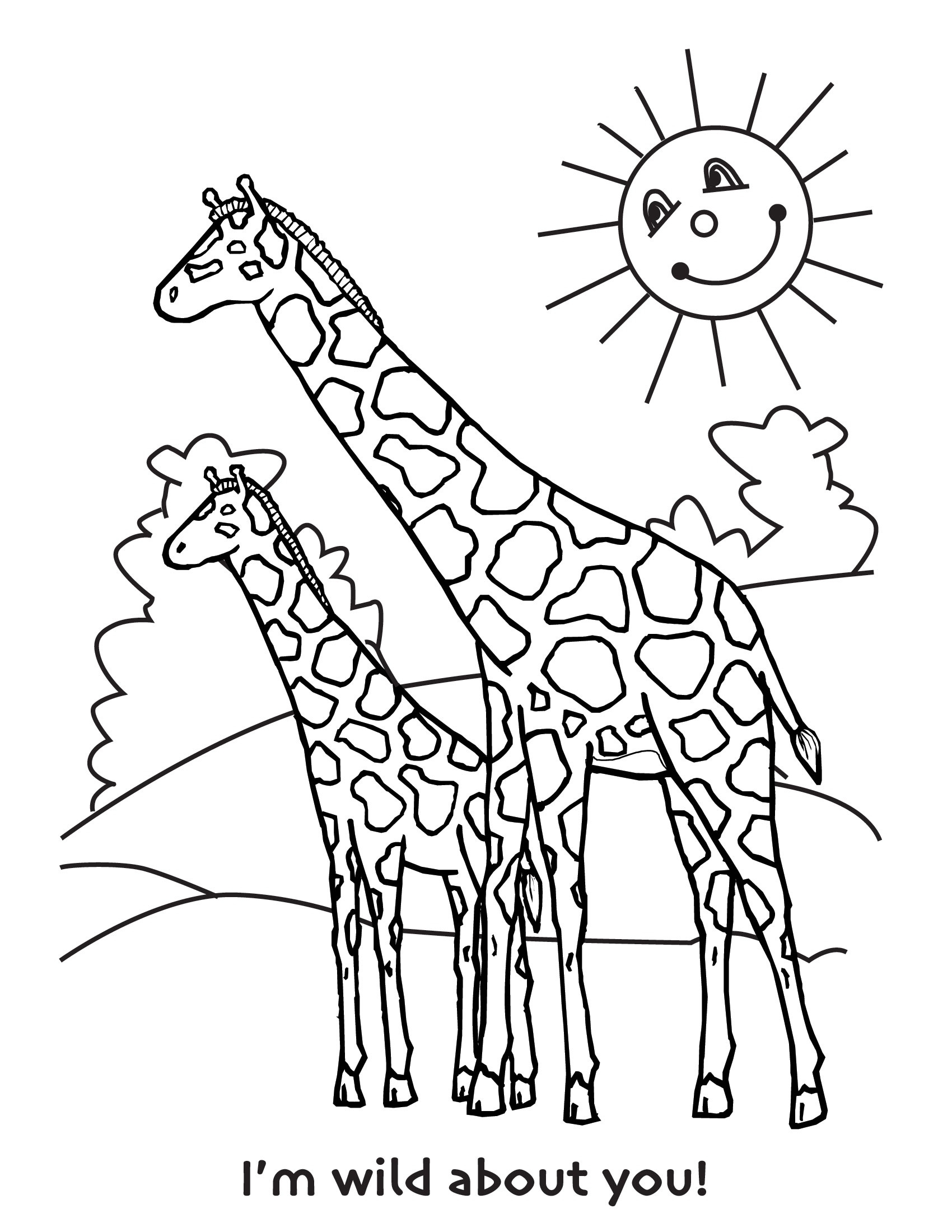 Giraffe Coloring Pages Giraffe Coloring Pages