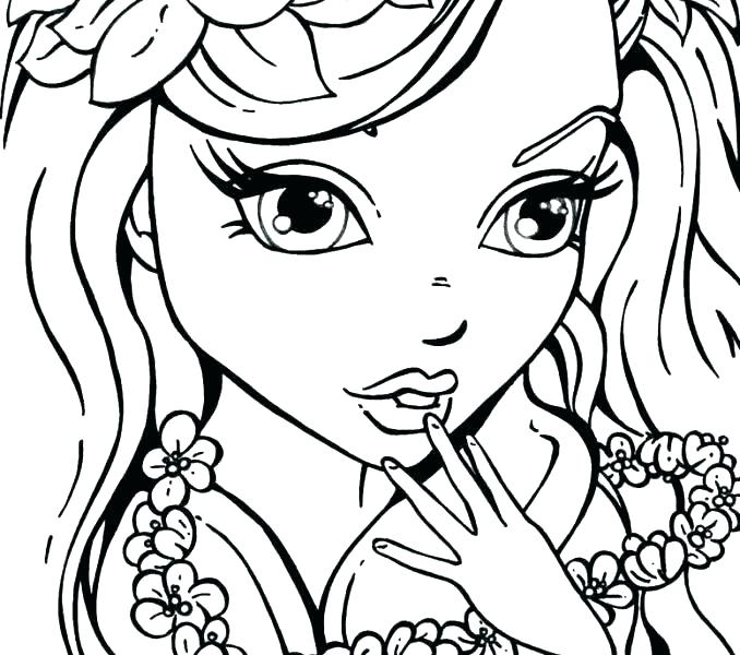 Girly Coloring Pages Printable