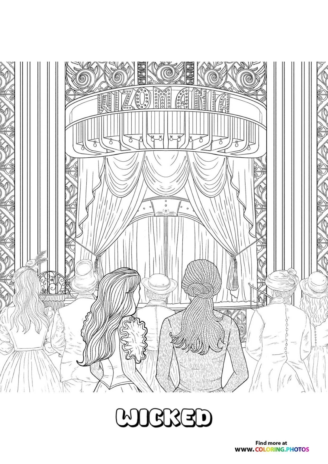 elphaba coloring page free elphaba coloring page free