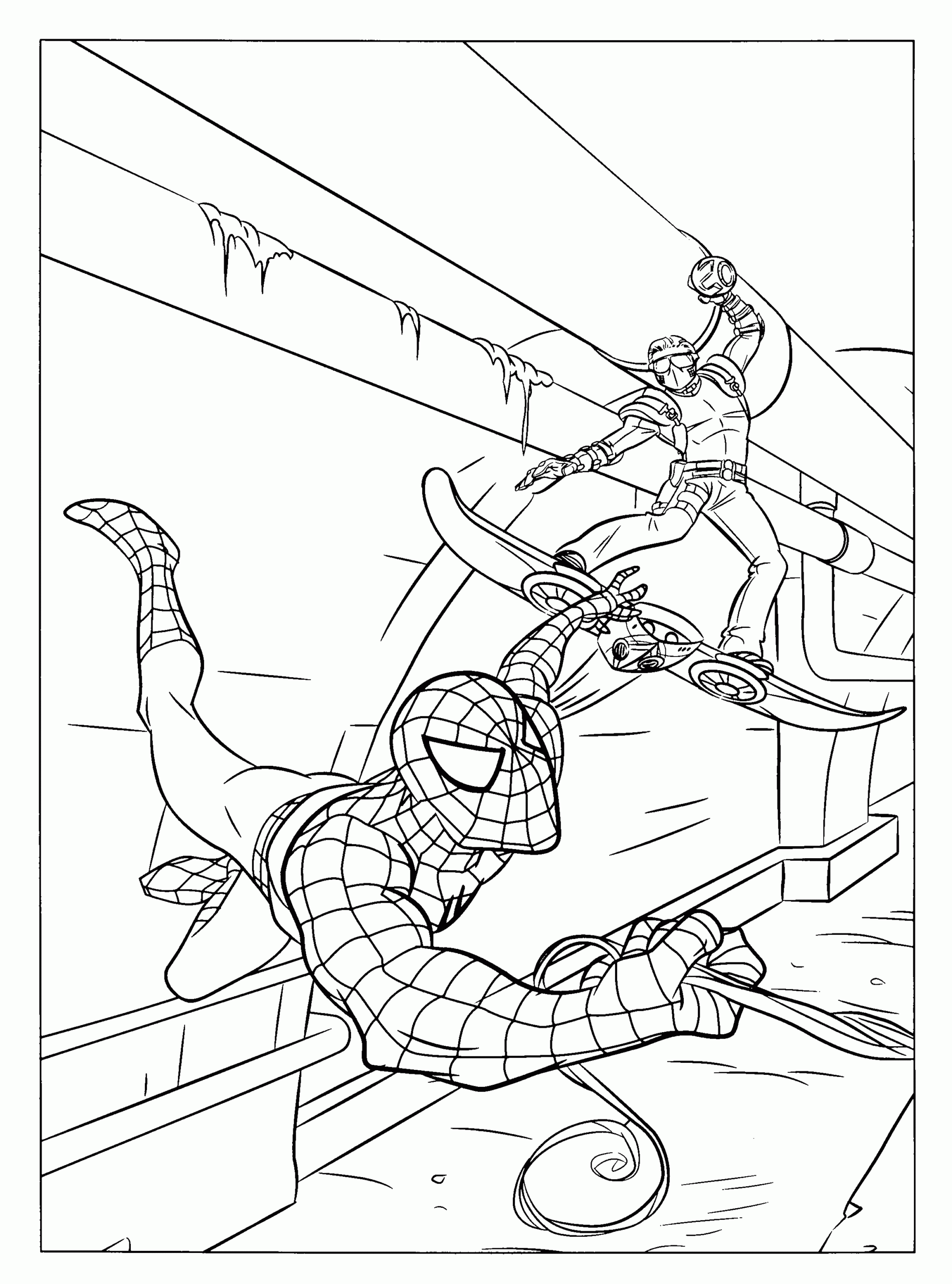 spider-man coloring pages online free
