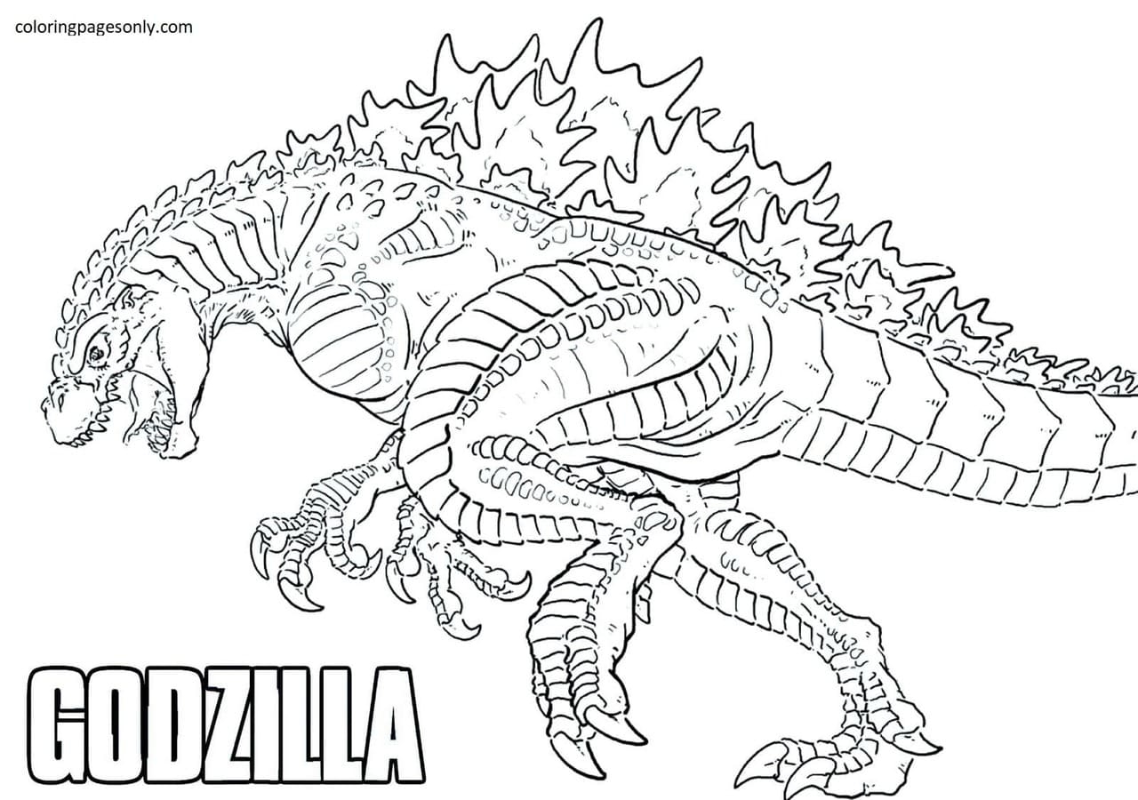 Godzilla coloring pages to print Godzilla coloring pages to print