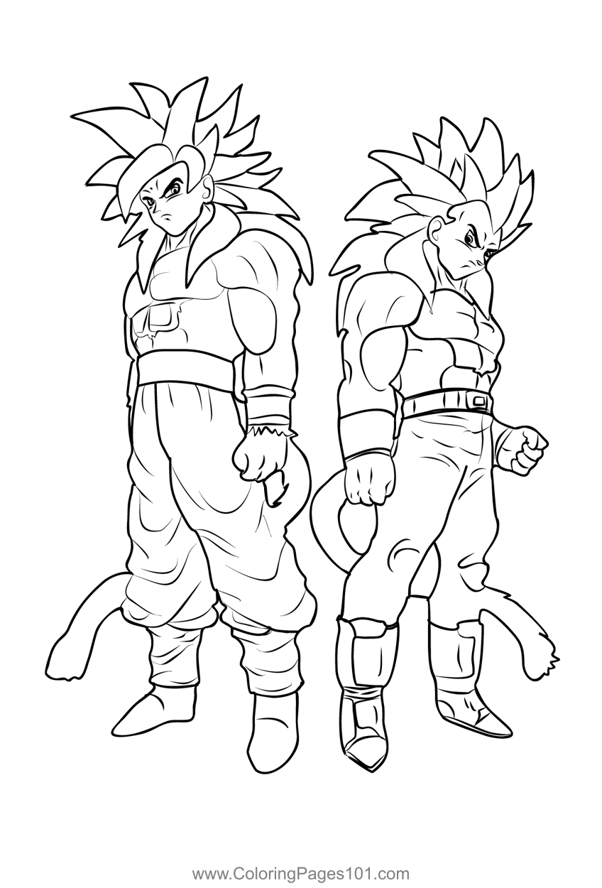 Goku printable coloring pages Goku printable coloring pages