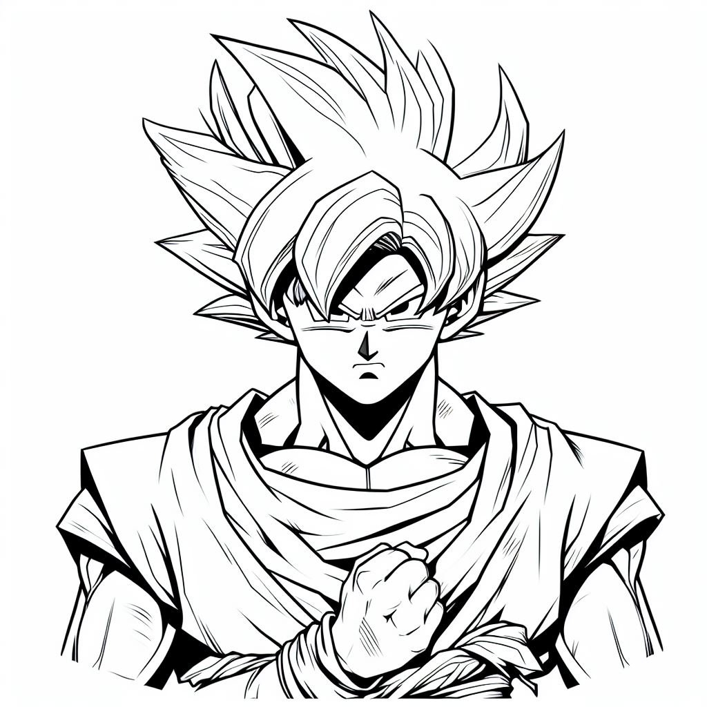 Goku Coloring Pages Goku Dragon Ball Z Digital Painting Bilarasa Goku Coloring Pages Goku Dragon Ball Z Digital Painting Bilarasa