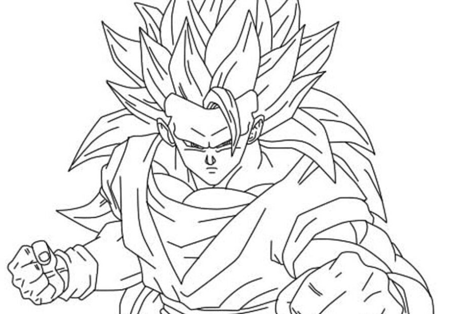 Goku Printable Coloring Pages Coloring Home