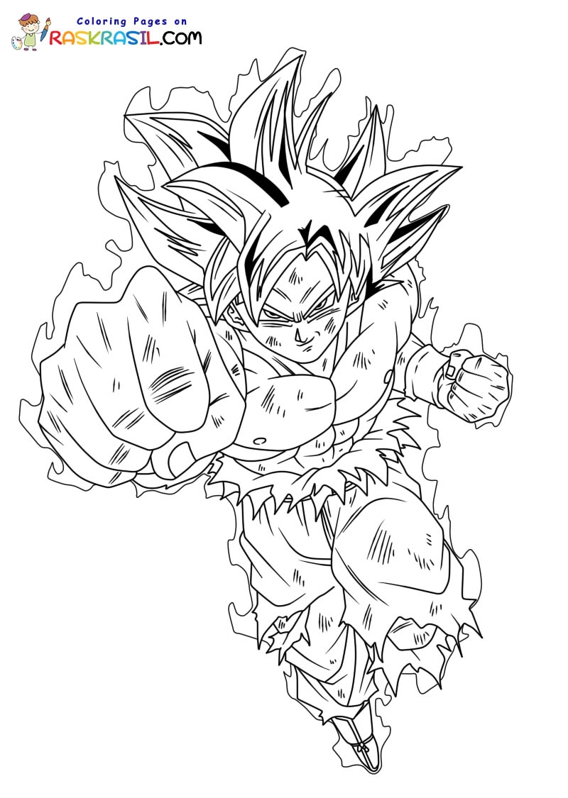 gohan ultra instinct coloring page gohan ultra instinct coloring page