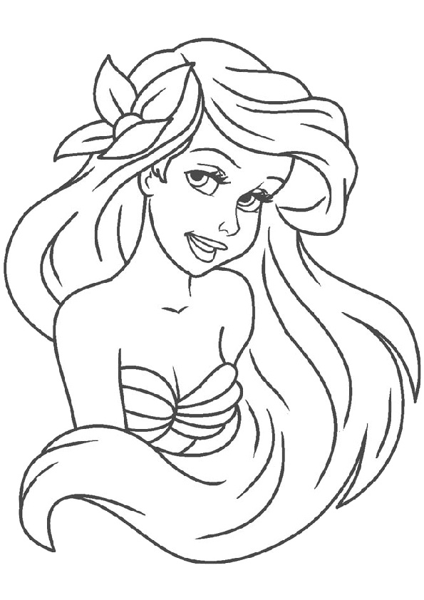 Gorgeous Looking Princess Ariel The Little Mermaid Coloring Pages Gorgeous Looking Princess Ariel The Little Mermaid Coloring Pages