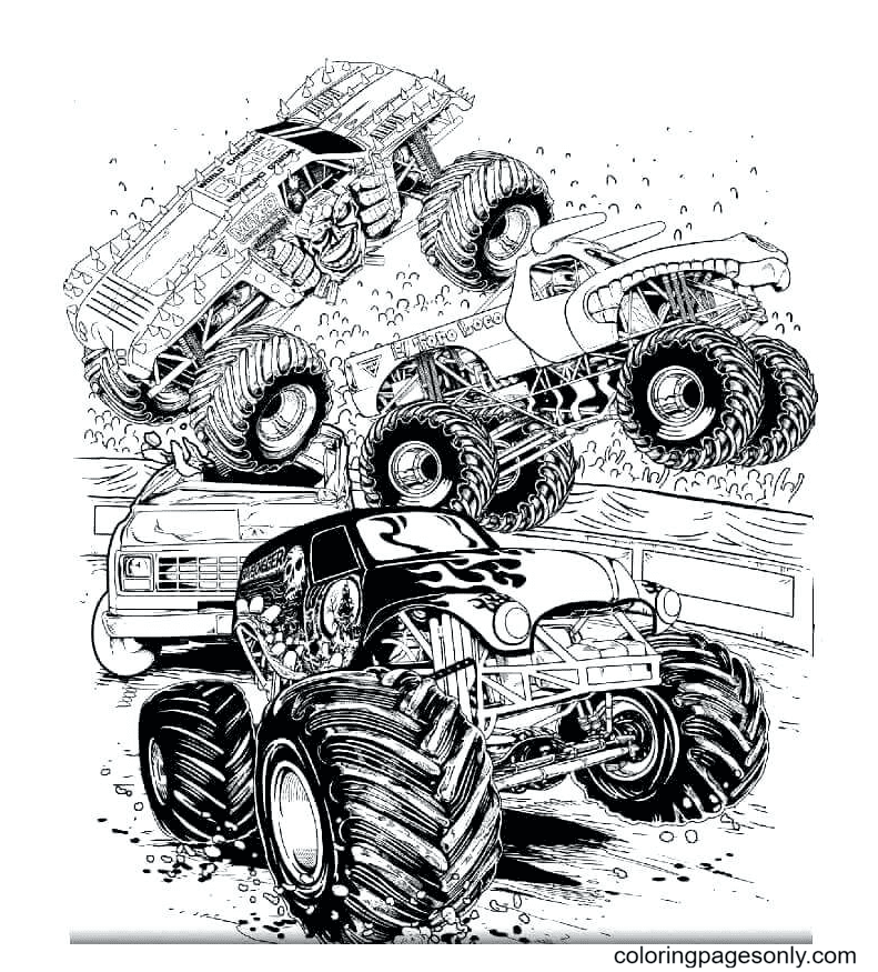 Grave Digger Monster Truck Coloring Pages Monster Truck Coloring Grave Digger Monster Truck Coloring Pages Monster Truck Coloring