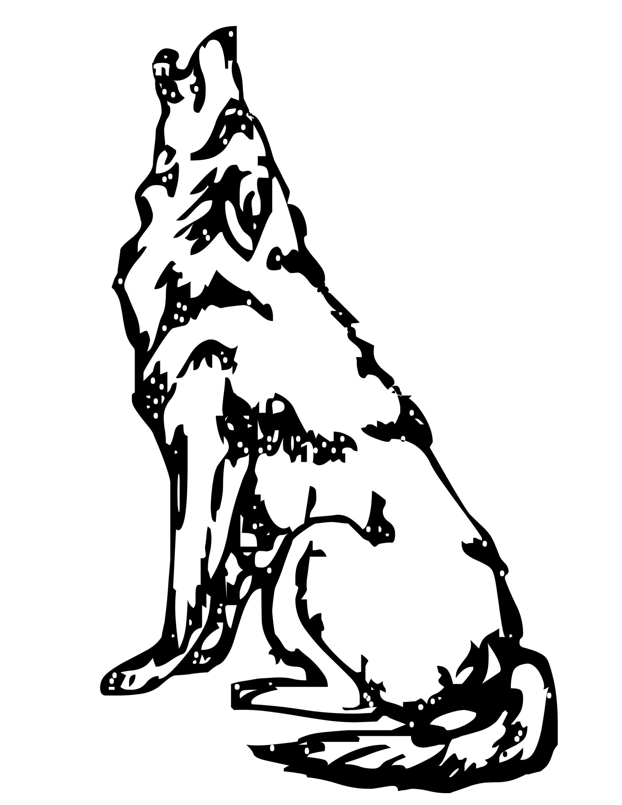 Gray Wolf Pictures To Color