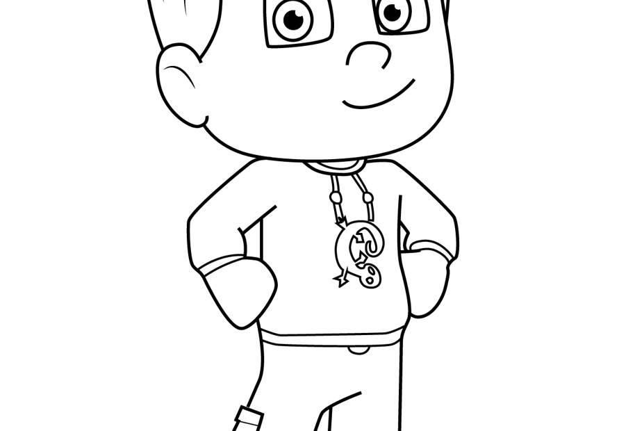 Greg PJ Masks Coloring Page For Kids Free PJ Masks Printable Coloring