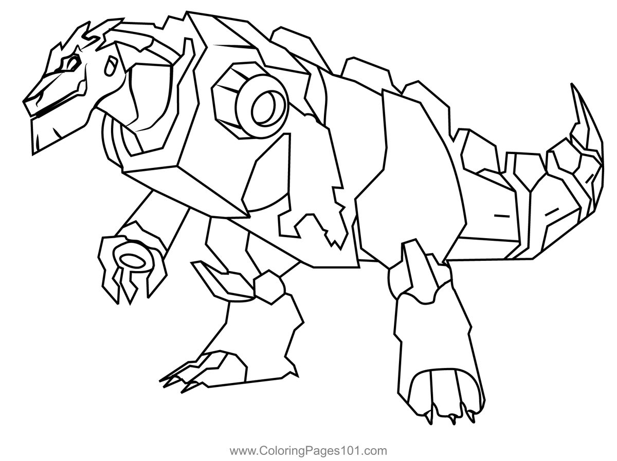 Grimlock Disguised From Transformers Coloring Page For Kids Free 