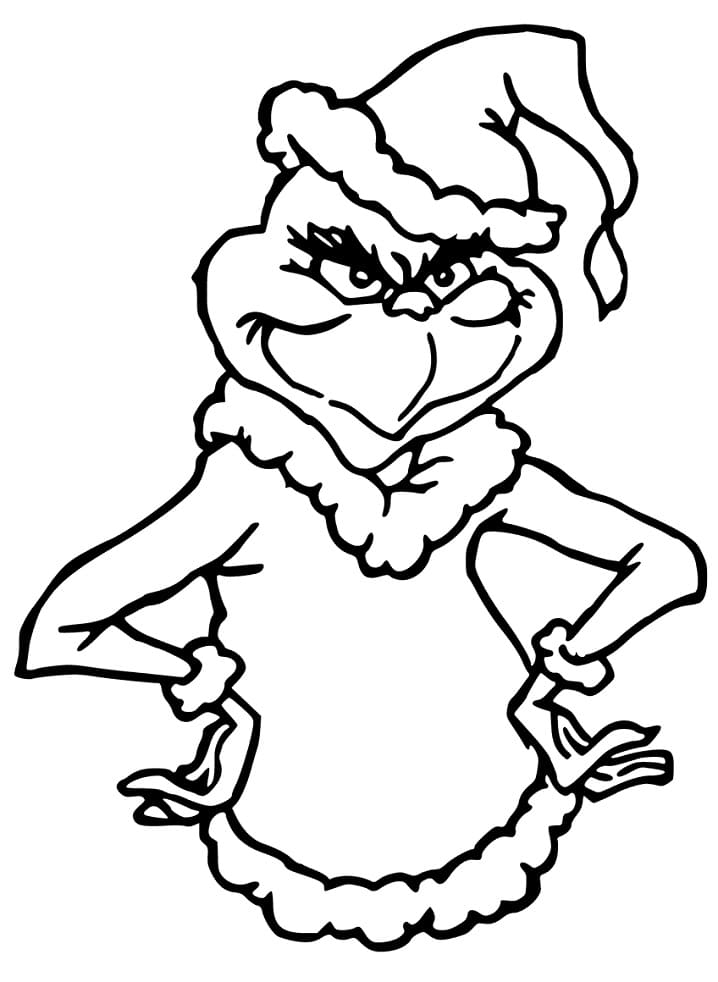 Grinch Coloring Pages Cindy Lou Coloring Pages