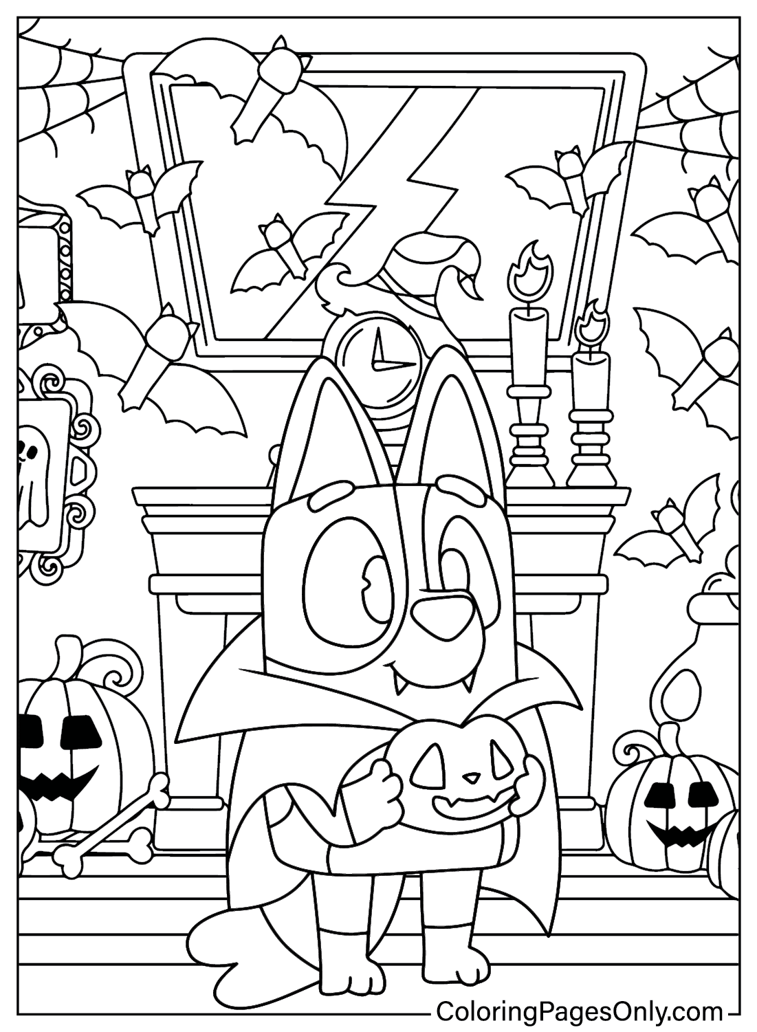 Halloween Bluey Coloring Page Free Printable Coloring Pages Halloween Bluey Coloring Page Free Printable Coloring Pages