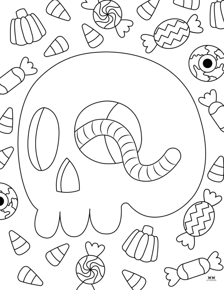 Halloween Candy Coloring Pages 25 FREE Pages Printabulls Halloween Candy Coloring Pages 25 FREE Pages Printabulls