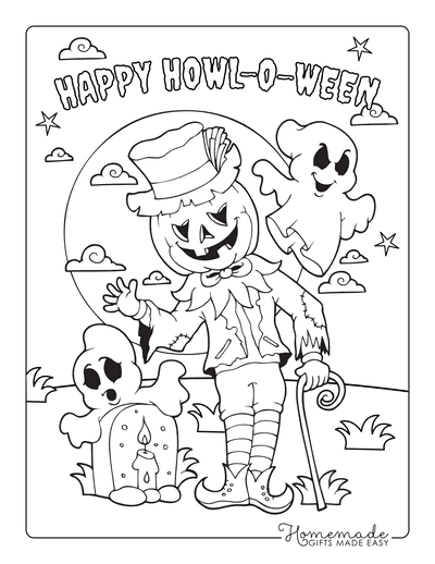 Halloween Color Sheets Printable
