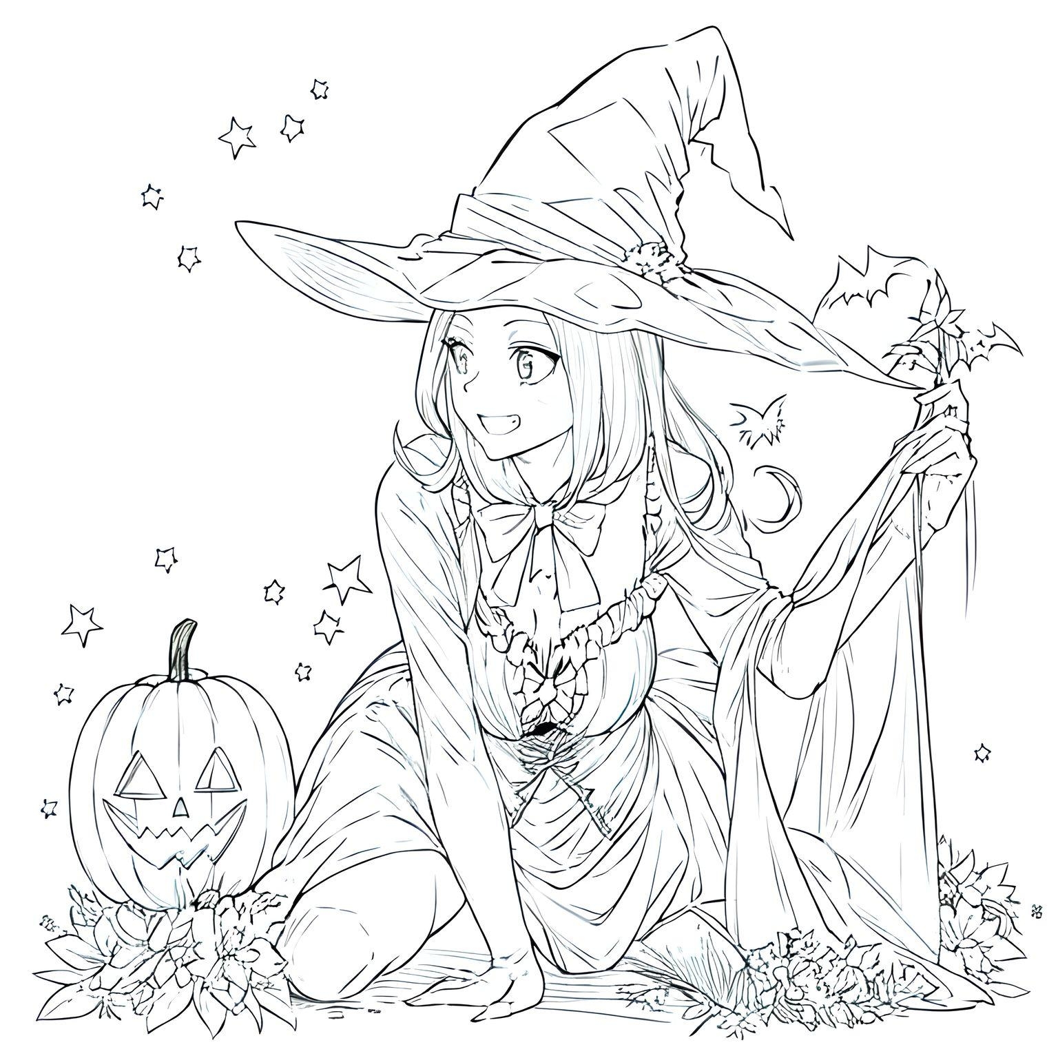 adult halloween coloring pages free