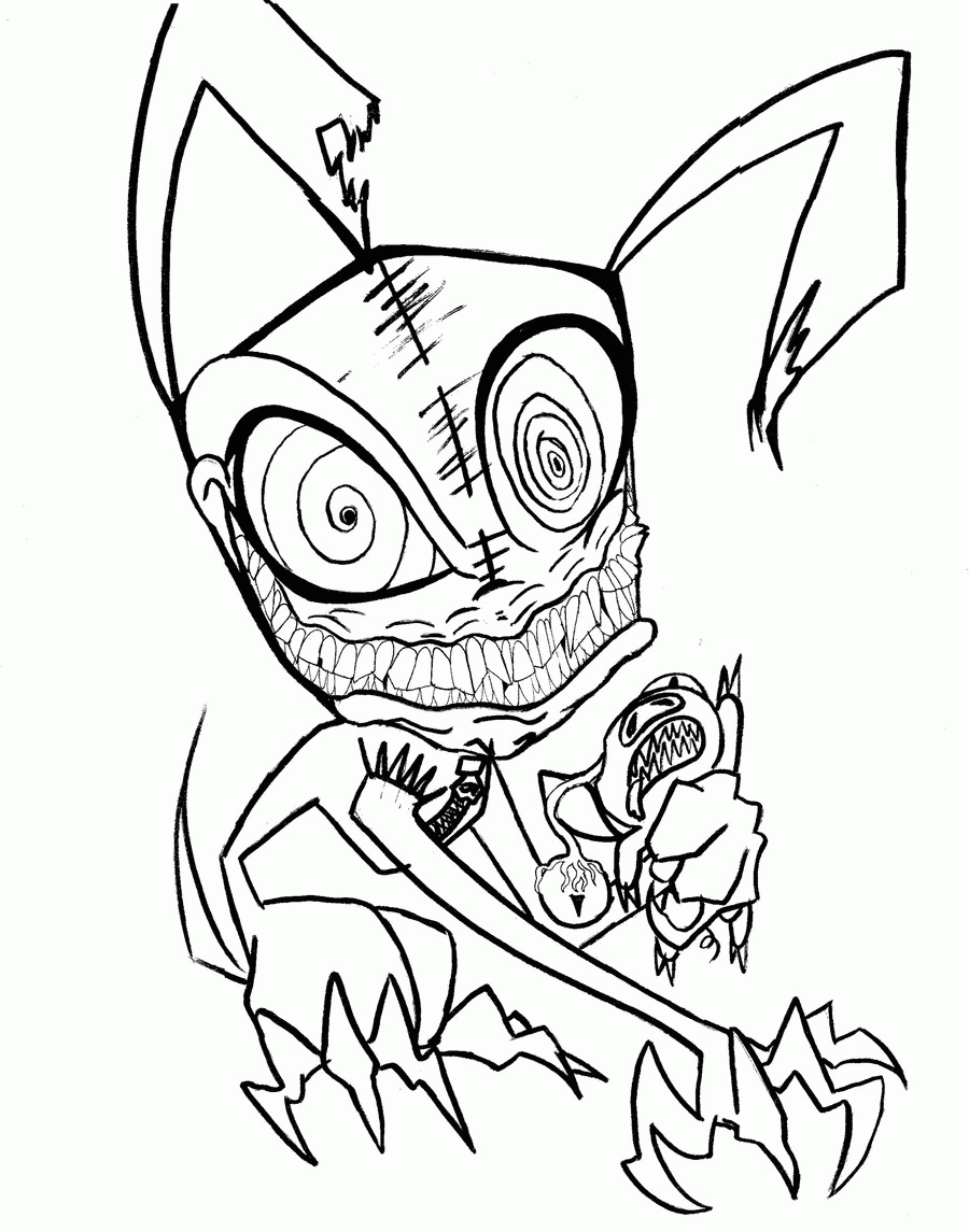 Halloween Coloring Pages Free Printable Scary Coloring Home