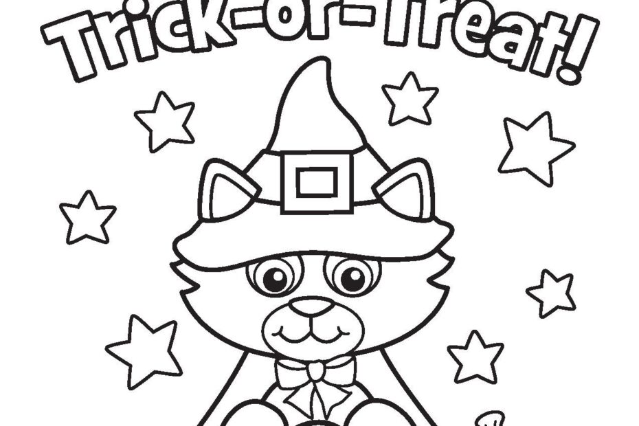 Halloween Kitty Costume Printable Coloring Pages For KidsFree Printable