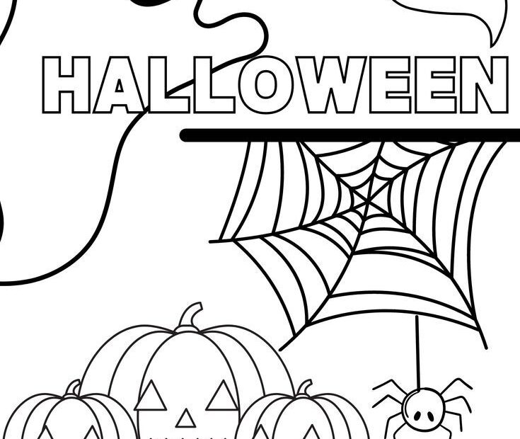 Halloween Printable Color Pages Printable PDF Template