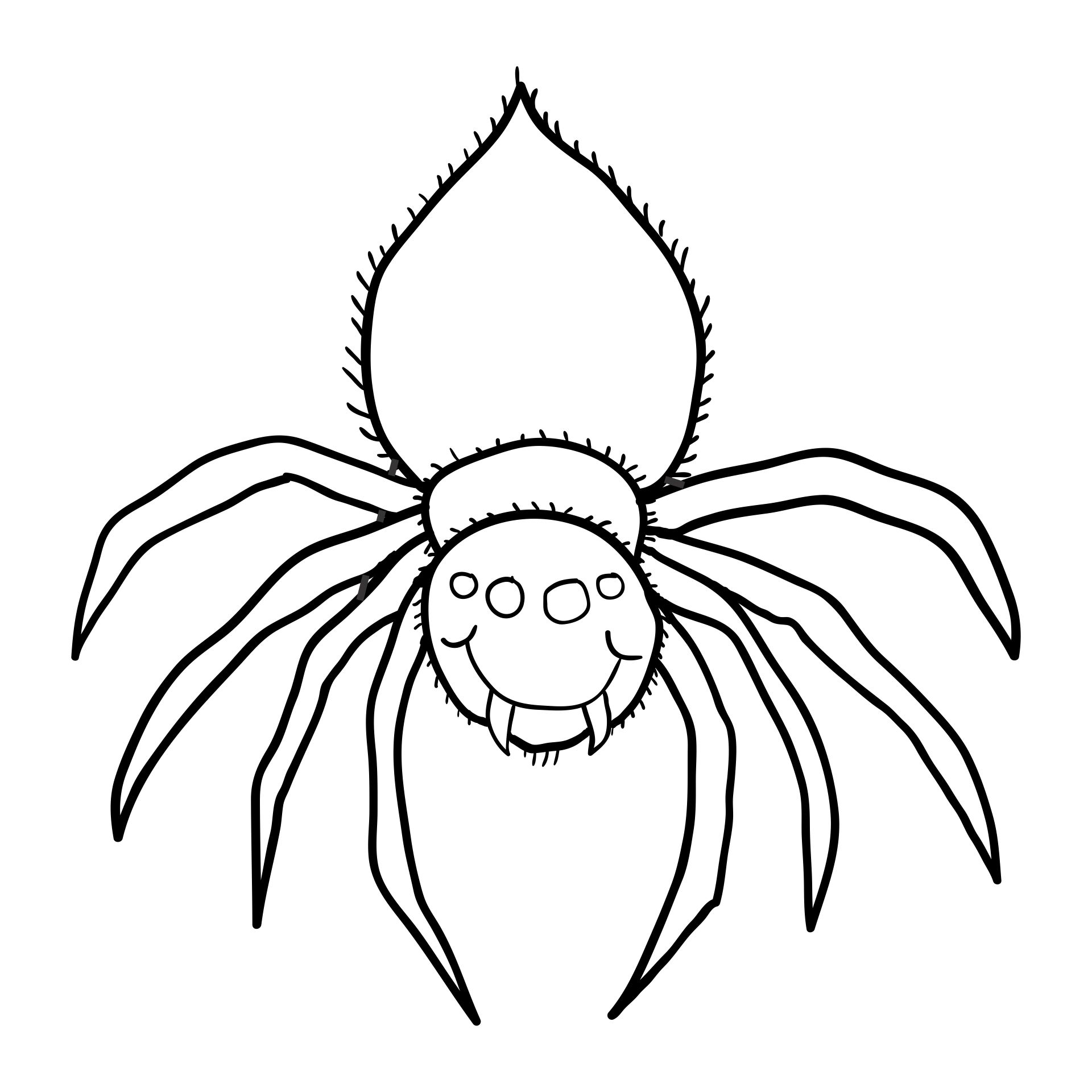Halloween Spider Coloring Pages Printable Coloring Pages