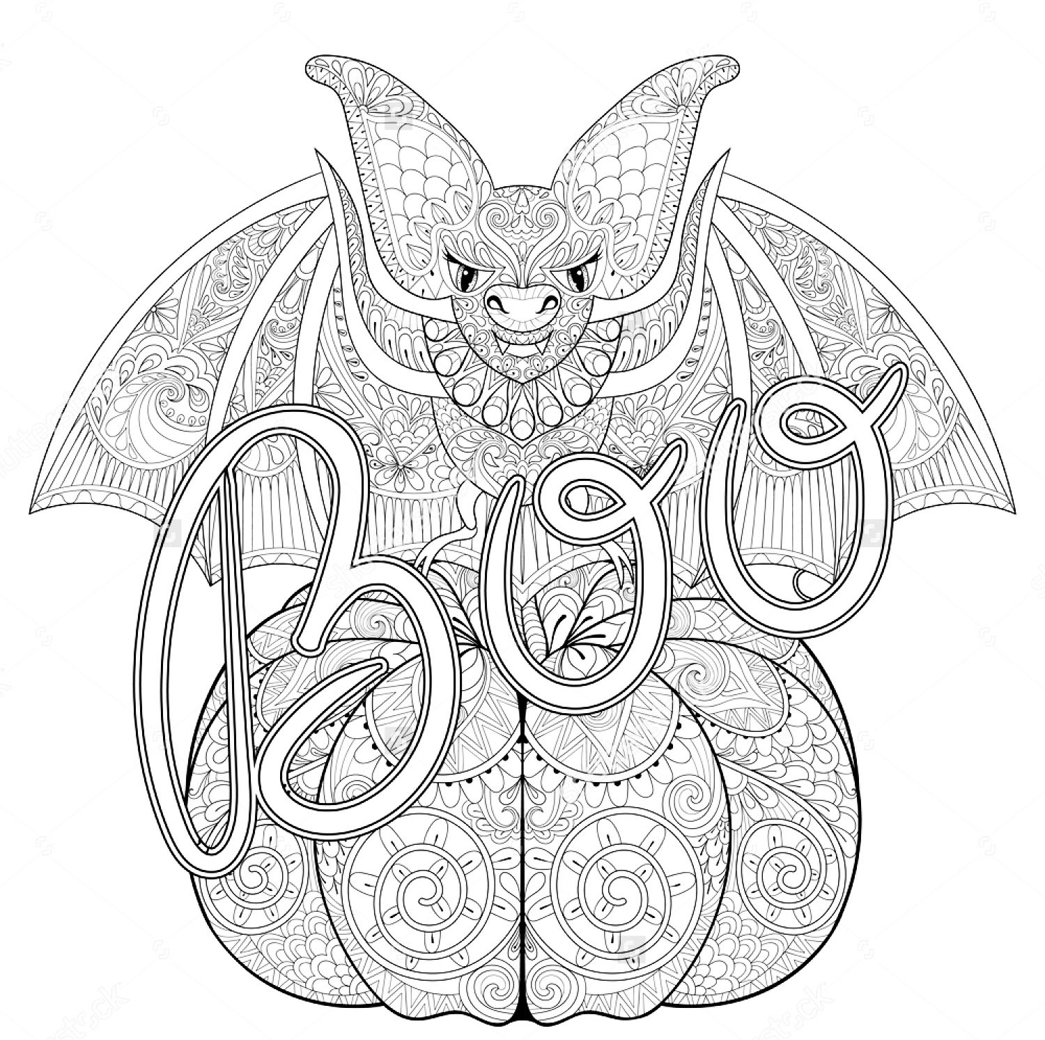 Halloween Zentangle Bat Halloween Adult Coloring Pages Halloween Zentangle Bat Halloween Adult Coloring Pages