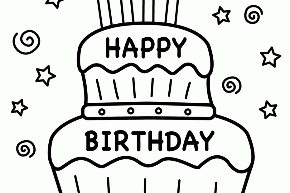 Happy Birthday Mom Printable Coloring Pages Coloring Home
