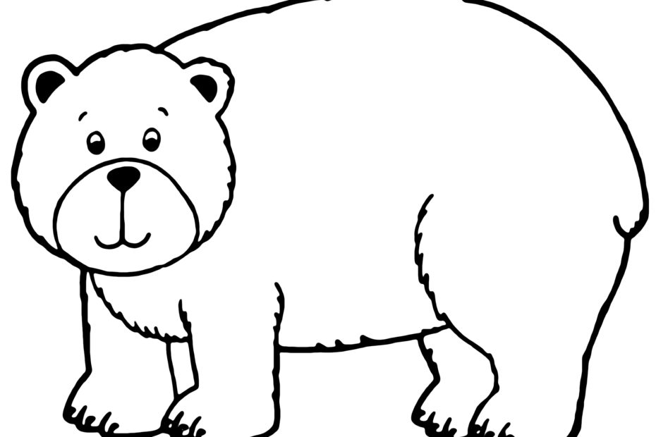 Happy Brown Bear Printable Coloring Pages Print Color Craft