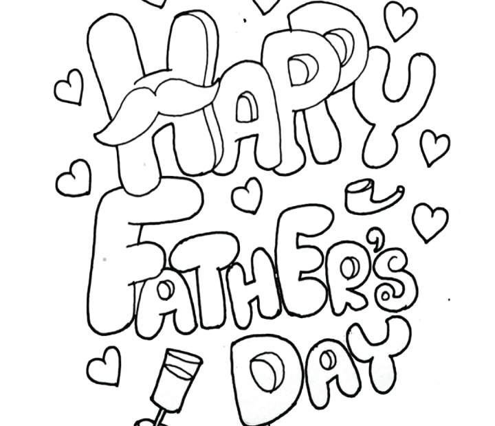 Happy Fathers Day Coloring Page 14 Free Happy Fathers Day Coloring Page