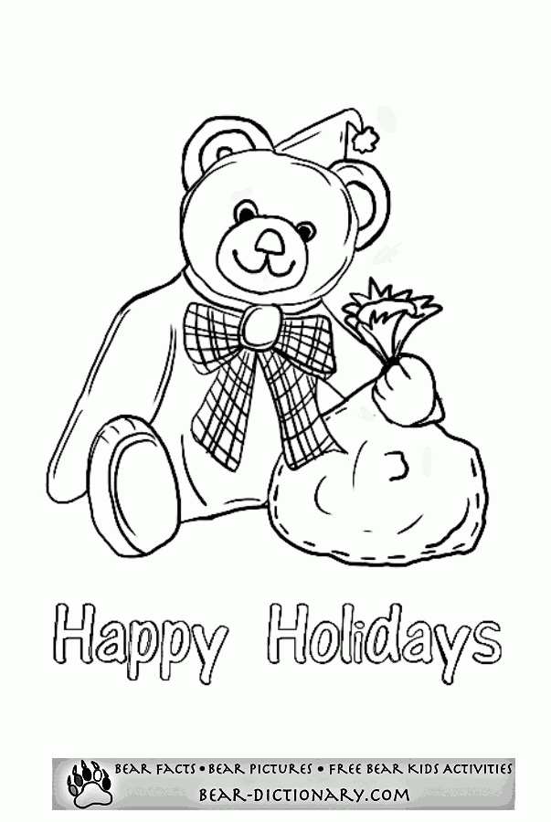 Happy Holidays Coloring Pages Coloring Home Happy Holidays Coloring Pages Coloring Home