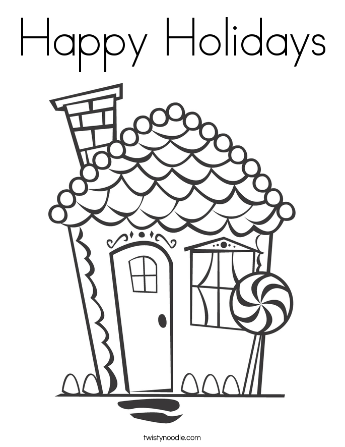 Happy Holidays Coloring Pages Coloring Home Happy Holidays Coloring Pages Coloring Home